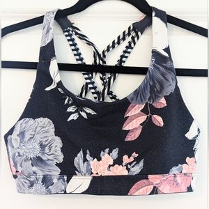 Floral Sports Cross back Sports Bra